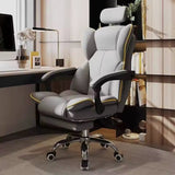 Scaun Ergonomic Directorial cu Suport Picioare Rabatabil Piele Ecologica - detaliu produs