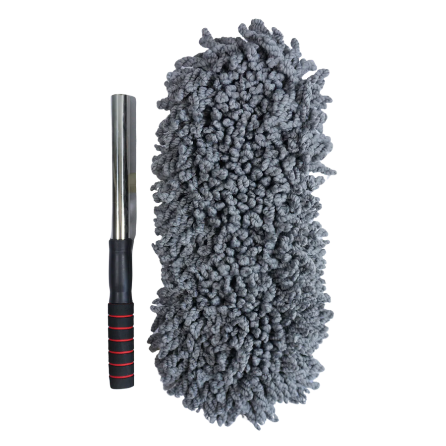 Perie Curatare Praf 40cm Maner Telescopic Cap Interschimbabil Microfibra - detaliu produs