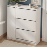 Pantofar Gizem cu usi basculante, dulap pantofi 90 x 100 cm capacitate 12-16 perechi, mobilier hol compact, PAL melaminat 18 mm clasa E1, mecanism flip-down pentru acces rapid, stil modern scandinav Antracit - detaliu 10
