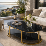 Masuta Ovala Dining Lemn Masiv Design Modern Eleganta - detaliu produs