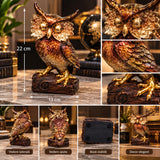 Statuetă Decorativă Bufniță, Rășină Finisată – 22 × 13 cm - imagine principala