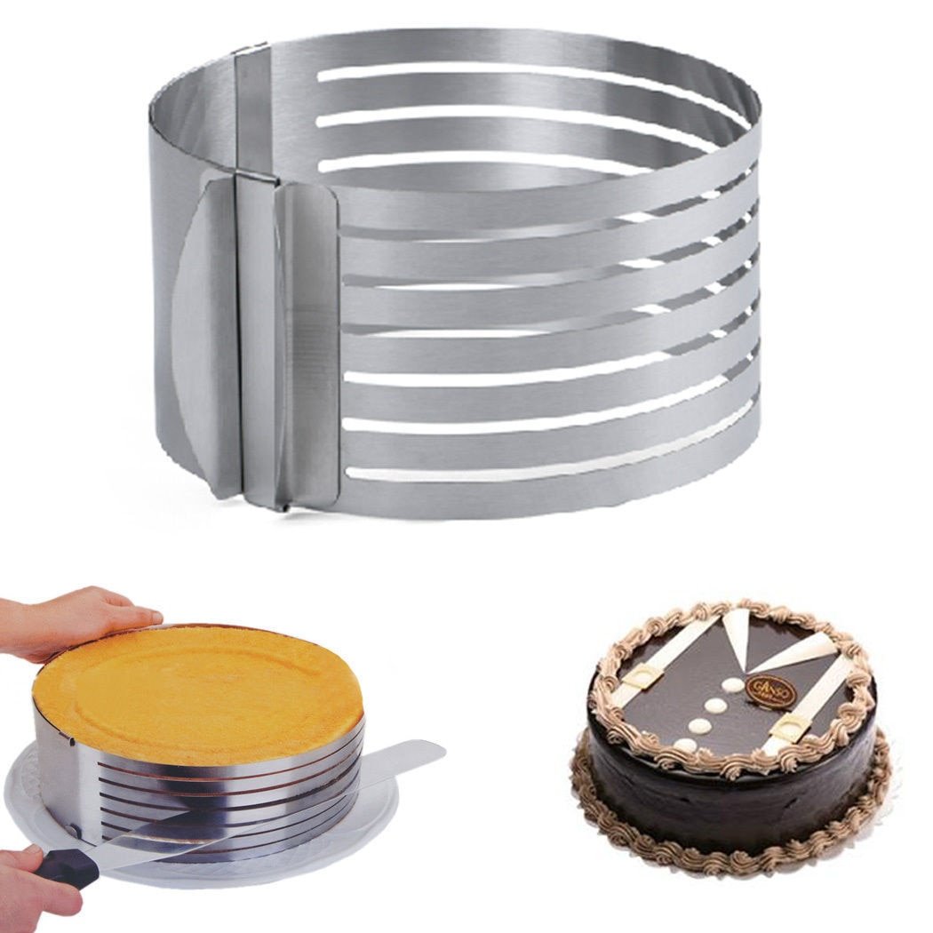 Inel feliator blat de tort ajustabil Cake Ring 8 cm, 26-28cm
