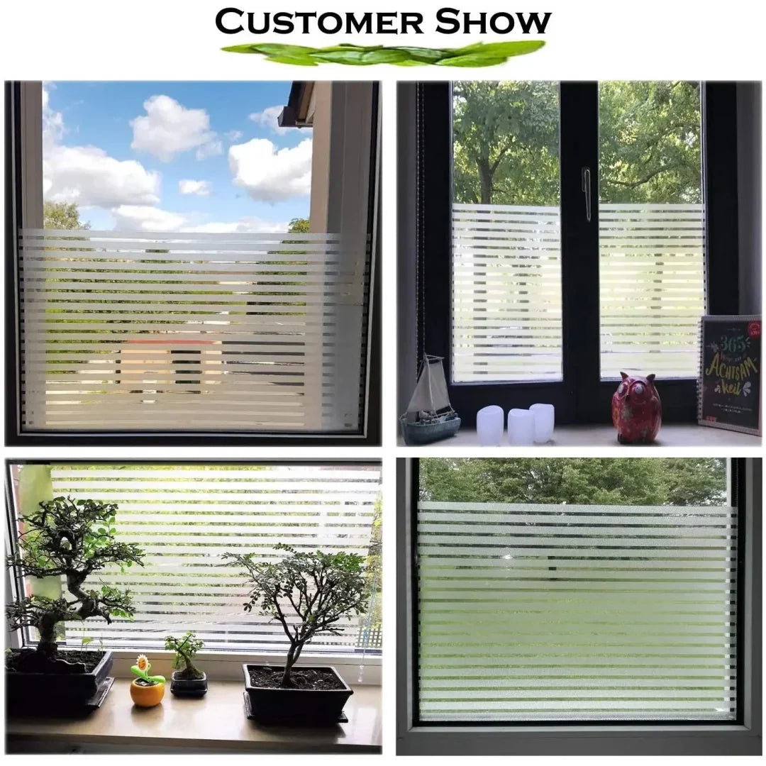 Folie mata pentru geam, tip sablare, protectie vizuala si intimitate, 60x300cm