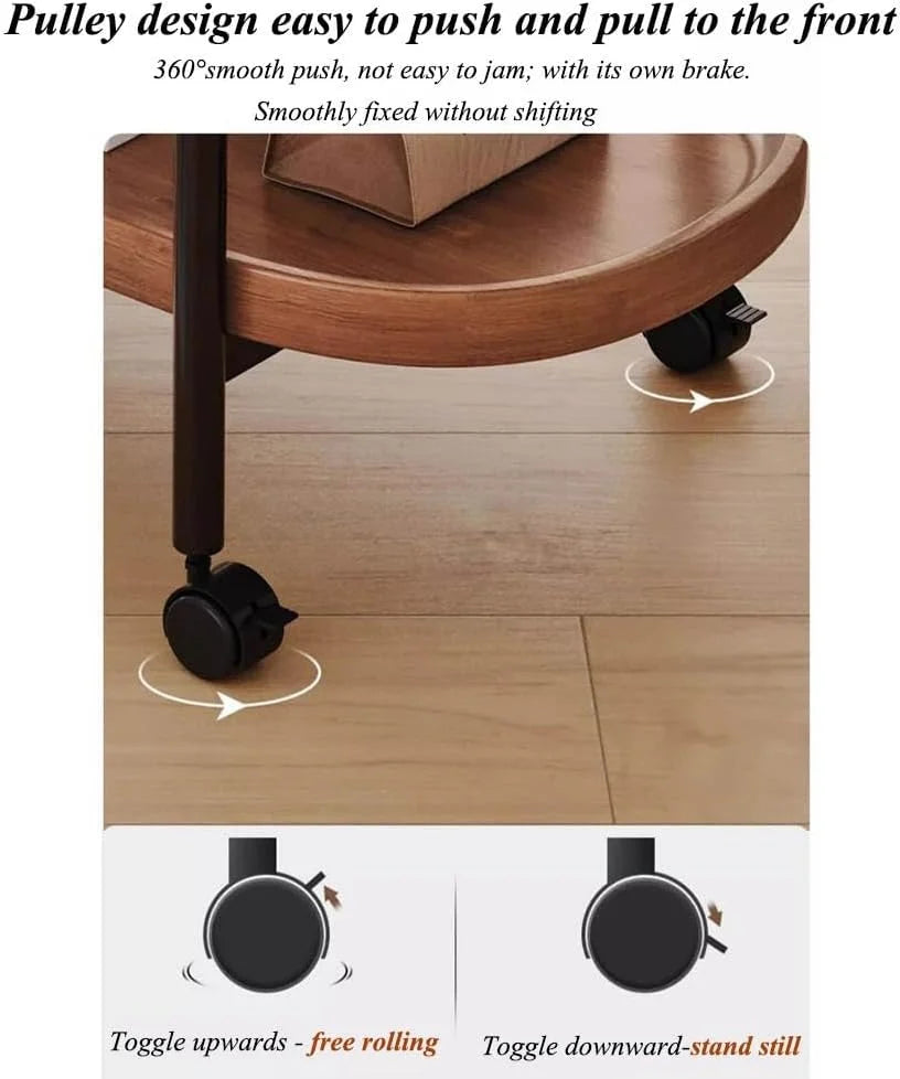 RESIGILAT - Masa rotunda de cafea pentru living, design nordic 40 x 40 x 65cm