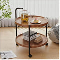 Masa rotunda de cafea pentru living, design nordic 40 x 40 x 65cm