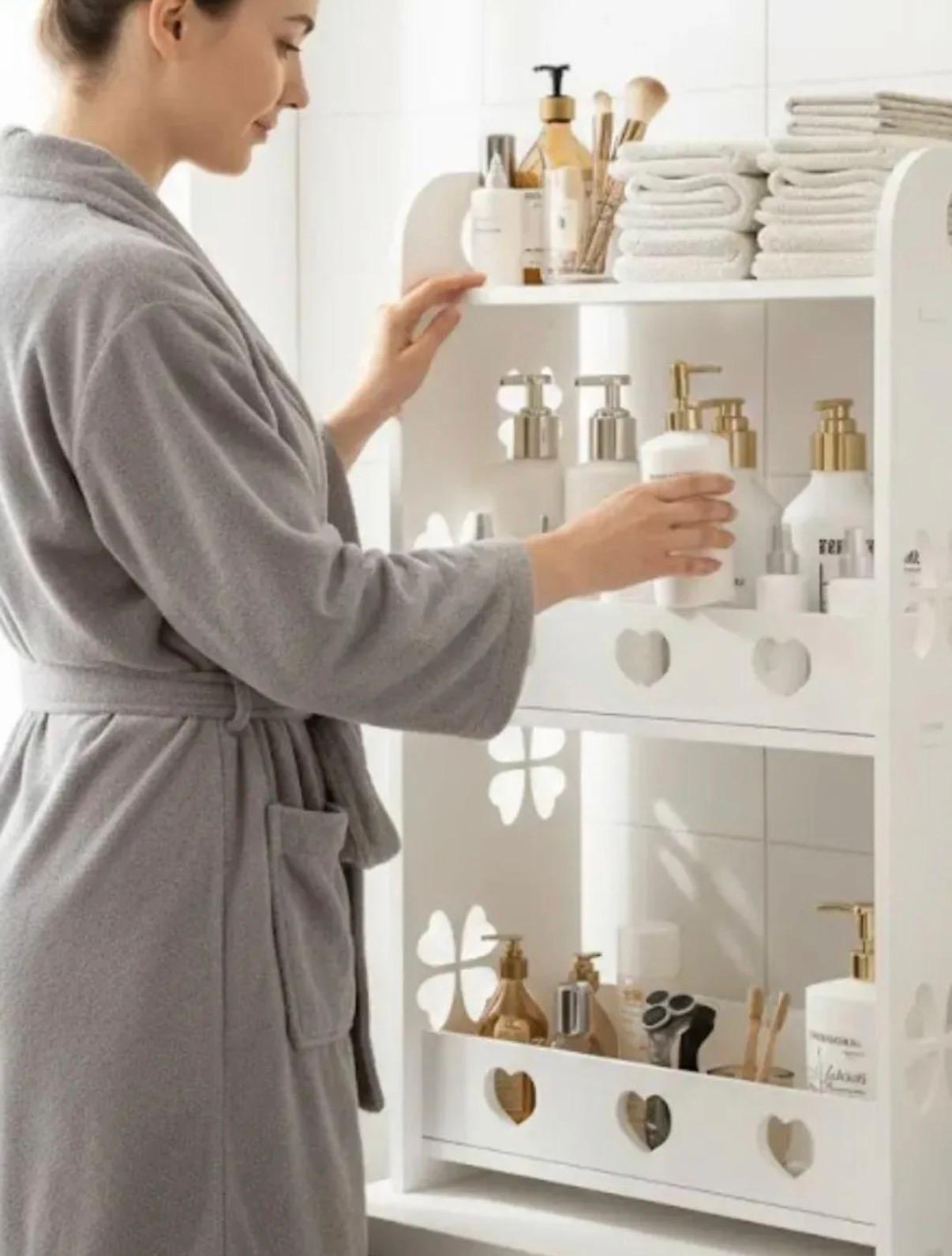 Dulap Organizator Baie cu Rafturi si Usi  Depozitare Cosmetice - detaliu produs
