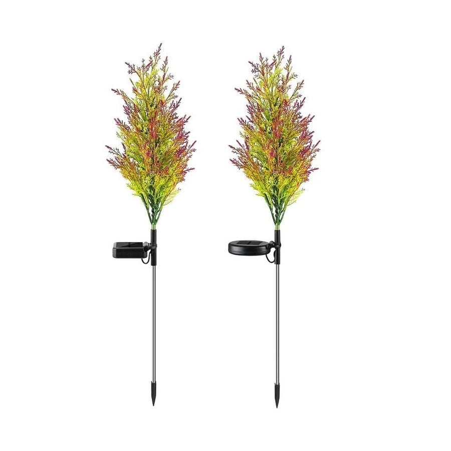 Set 2 x Copac Solar Model Tuia 70 Ramuri 80cm cu LED Multicolor Panou Solar - detaliu produs
