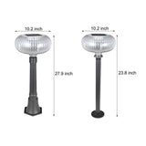Lampa Solara LED Cilindrica Moderna Aluminiu PC Lumina Gradina Exterior 90lm - detaliu produs