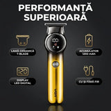 VGR V-989 Aparat de Contur Profesional Lama Ceramica T-Blade Display LED Auriu - detaliu produs