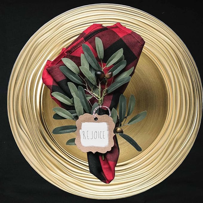 Set 6 Farfurii Ceramica Alba 27cm Diametru Decor Auriu Serviciu Masa Eleganta - detaliu produs