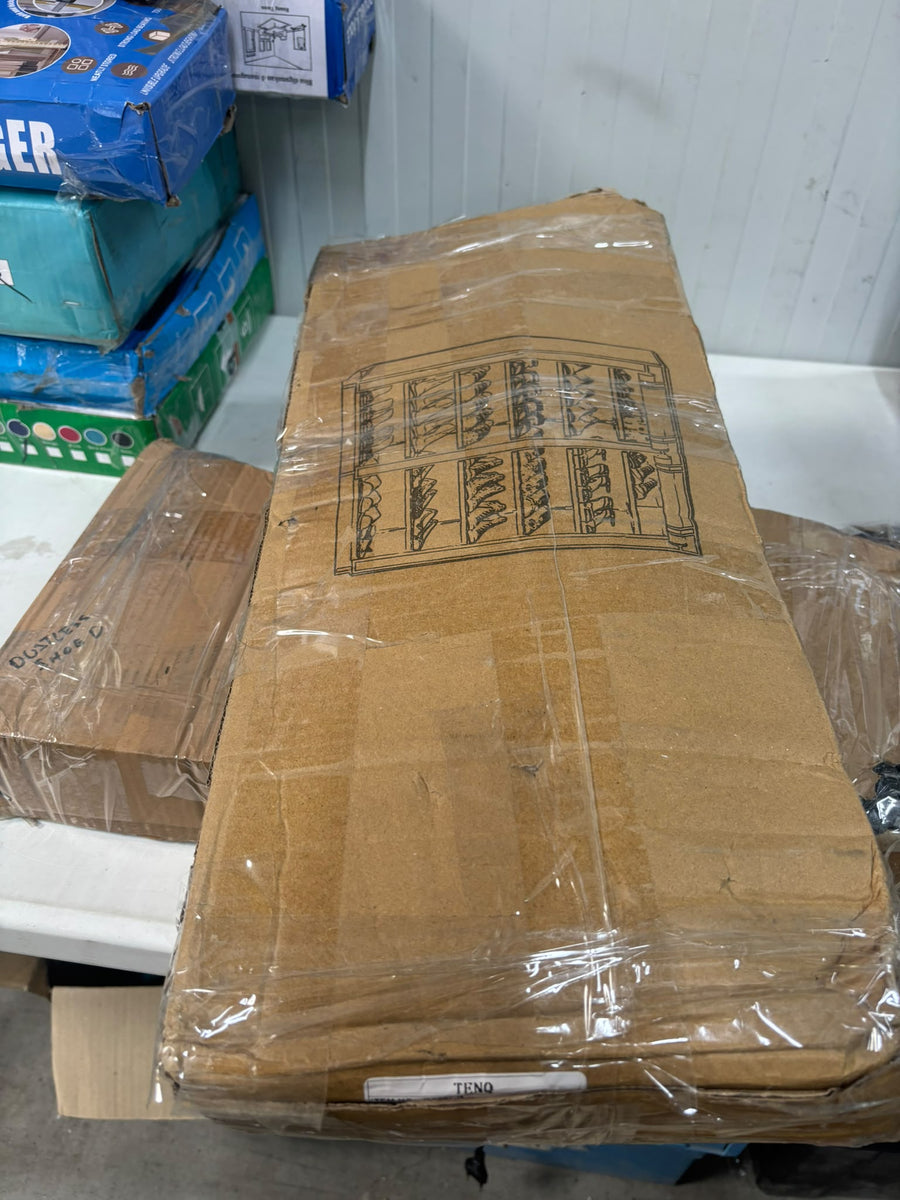 RESIGILAT — Dulap dublu textil pentru incaltaminte, 118 x 30 x 120 cm Negru · Acceptabil #004