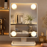 Oglinda de Toaleta cu 4 Lumini LED Control Tactil 3 Culori Lumina Alb 30x18cm - detaliu produs