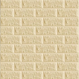 Tapet 3D Autoadeziv Model Caramida Crem 70x77cm Set 10 Bucati - detaliu produs