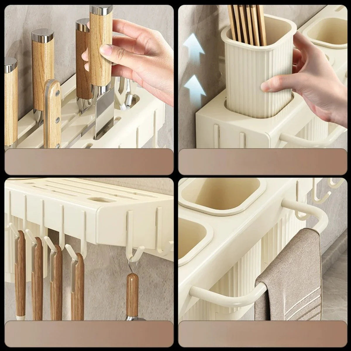 Suport dublu pentru bucatarie din metal, pliabil, 2 moduri de montare, multifunctional, 67 x 9 x 12 cm