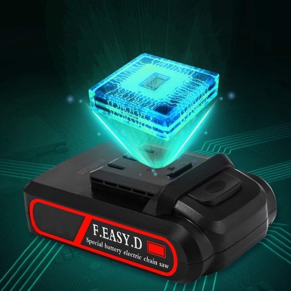 RESIGILAT - Mini fierastrau electric fara fir, cu lant 6 inch si 2 acumulatori 2000mah, 24V