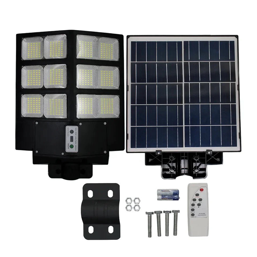 Lampa solara stradala 600W/800W/1000W, Telecomanda, suport metalic