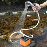 Dus Portabil Pentru Camping, Pompa De Dus Electrica Reincarcabila De 6000mAh Cu Afisaj Led Inteligent, 3 Moduri De Pulverizare, Kit De Dus Exterior Pentru Drumetii, Masina, Animale De Companie - detaliu produs