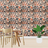 Tapet Autoadeziv 3D Mozaic Multicolor 70x77 cm Design Modern Usor de Montat - detaliu produs