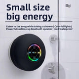 Boxa Portabila Mini Rezistenta Apa Bass Puternic cu Microfon Incorporat si Lumini LED - detaliu produs