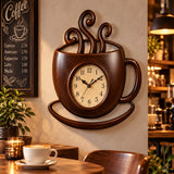 Ceas de Perete Decorativ în Formă de Ceașcă de Cafea – 27 × 22 cm - detaliu produs