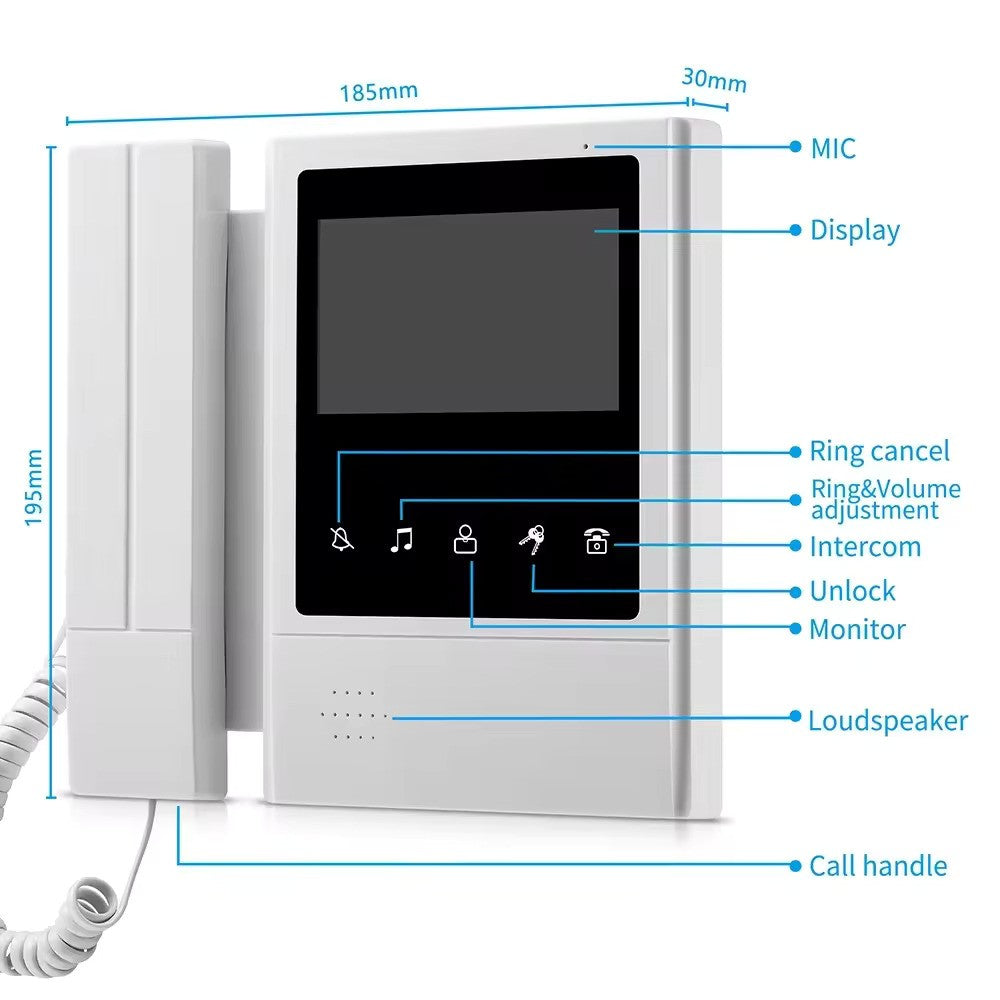 Sistem Video Interfon 4.3