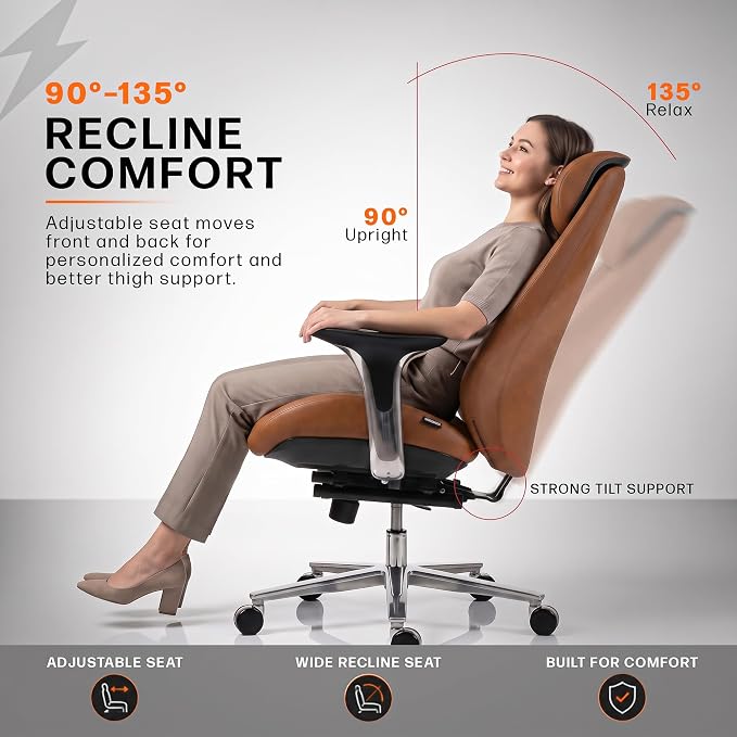 Scaun Gaming Ergonomic cu Spatar Inalt si Suport Lombar Ajustabil - detaliu produs