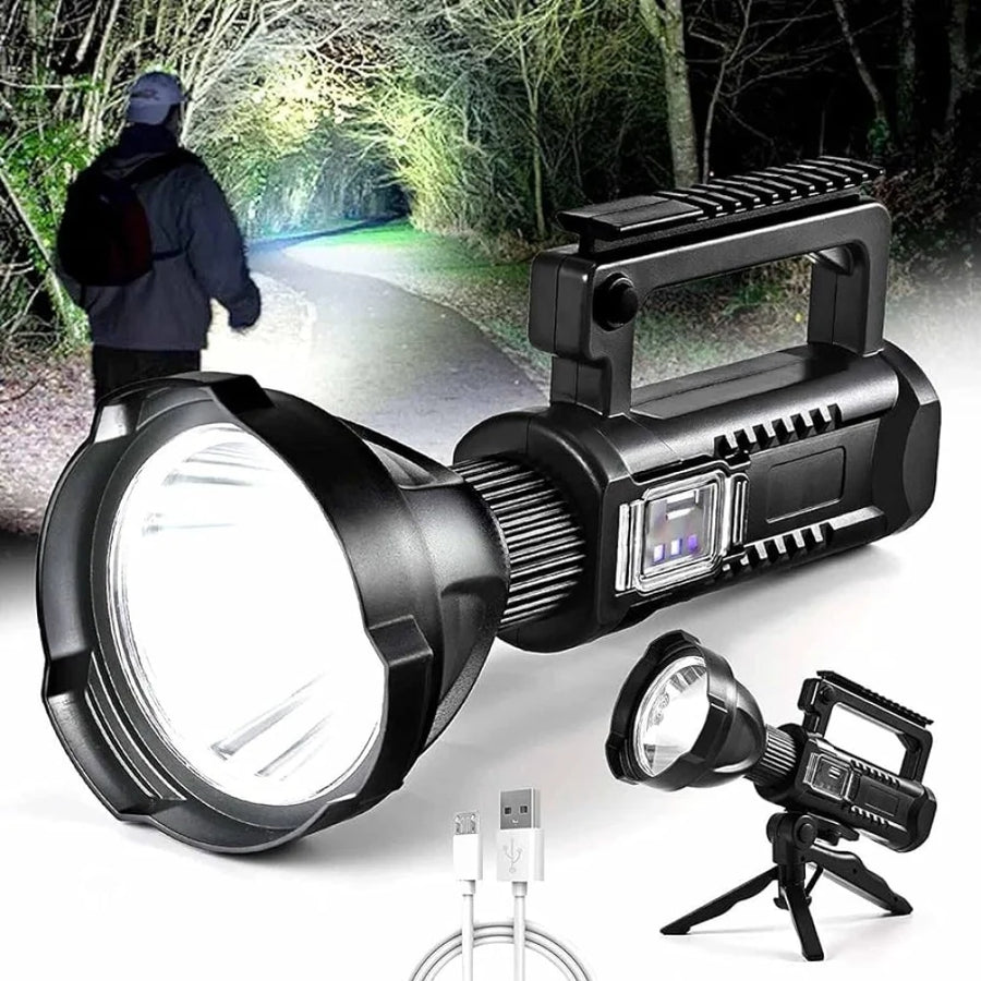 LLanternă LED Multifuncțională W591 cu Trepied, XHP50, 15W, USB, IPX6 - detaliu produs