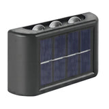 Set 2 Lampi Solare de Perete cu Iluminare Sus si Jos 8 LED-uri Alb Rece - detaliu produs