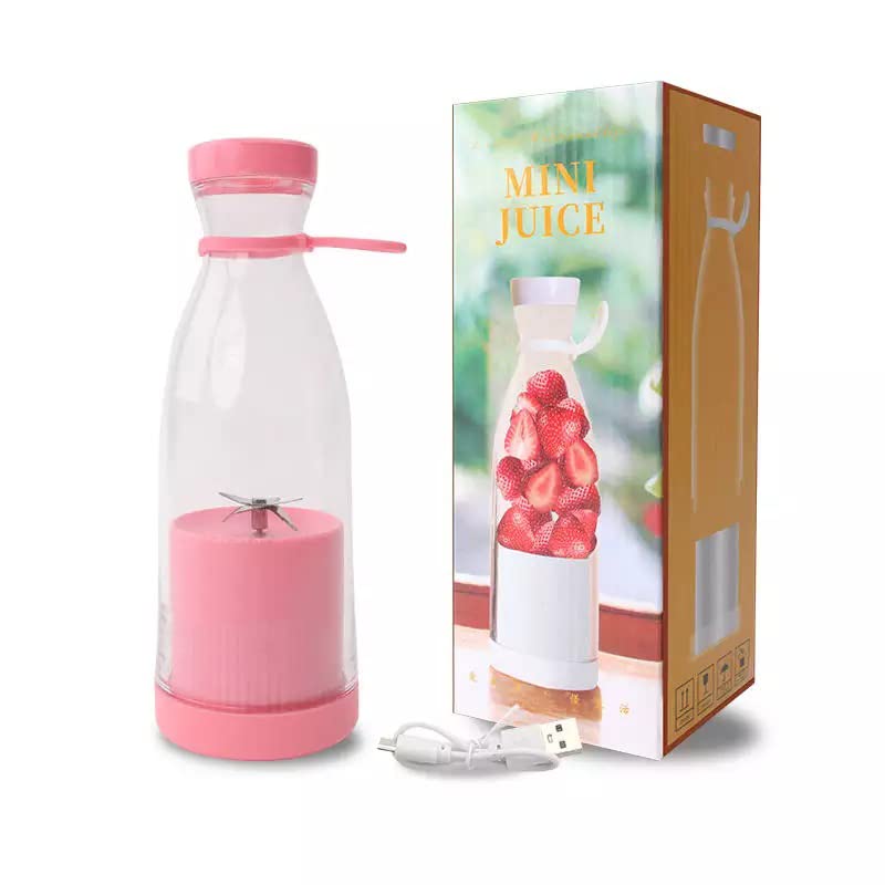 RESIGILAT - Mini Blender portabil - Smoothie & Shake, incarcare usb 6 Lame otel Inoxidabil,  380 ml