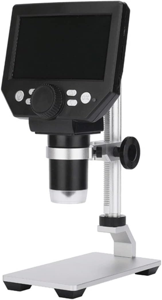 Microscop digital LCD 4.3” HD, 8MP, zoom 1-1000X, 8 LED-uri, baterie reincarcabila si suport PC