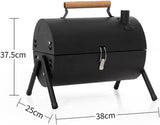Gratar dublu, Portabil, Circular, Metal 38x25x38cm, Negru - imagine 3