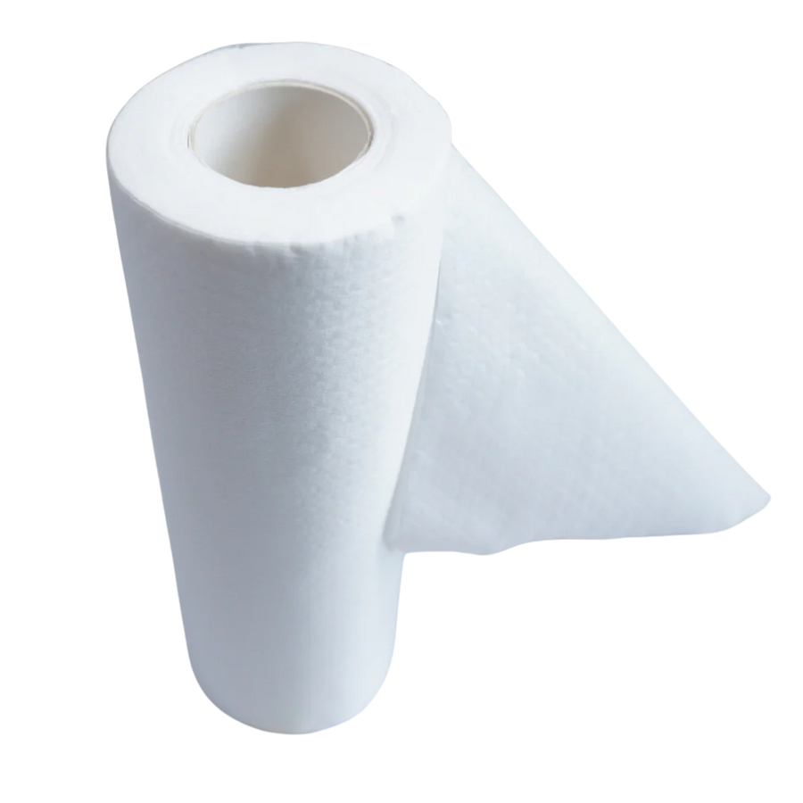 Rola Lavete de Curatare 80 buc Alb Material Netesut Absorbant - imagine principala