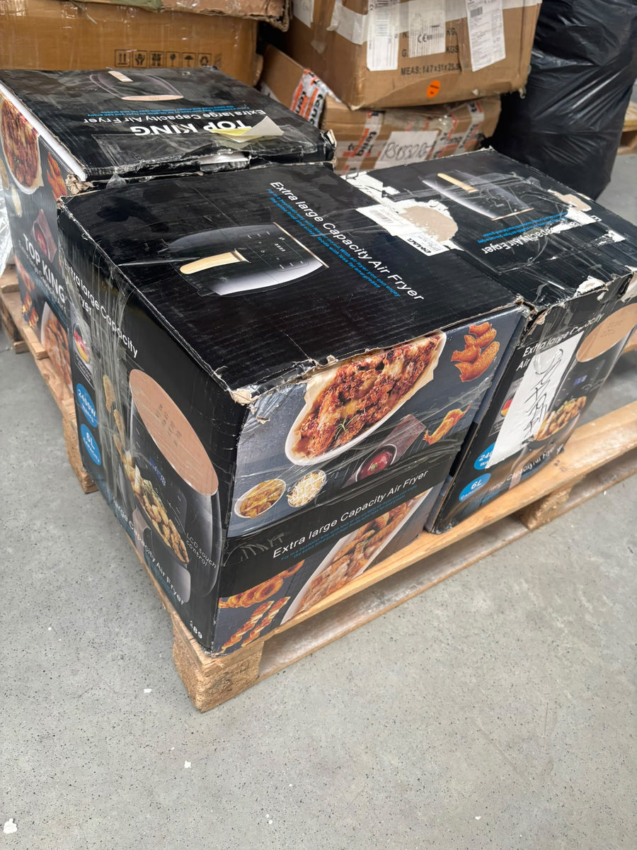 RESIGILAT — Friteuza cu aer cald, S-18 Air Fryer, 2400W, afisaj digital, LCD Touch control 6L / Negru · Acceptabil #001