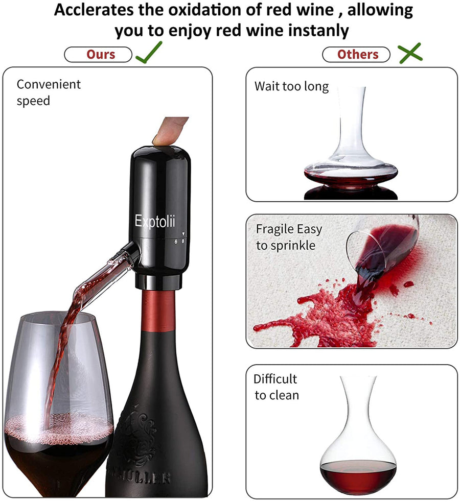 Aerator Electric de Vin – Dispenser Automat pentru Vinuri
