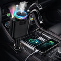 Incarcator Auto Retractabil 5 in 1, 45W PD, difuzor de parfum integrat, lumina ambientala