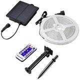 Set Banda LED RGB 60 LED/m cu Panou Solar Rola 5 Metri Iluminare Decorativa - detaliu produs