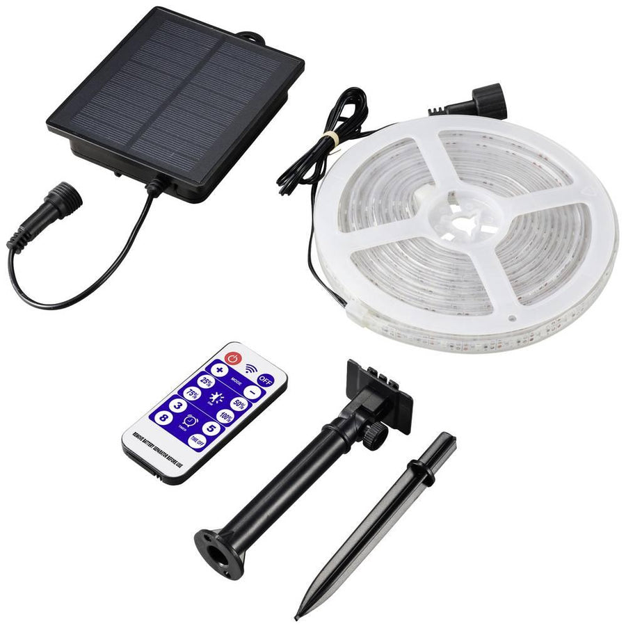 Set Banda LED RGB 60 LED/m cu Panou Solar Rola 5 Metri Iluminare Decorativa - detaliu produs