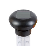 Set 2 Termometre Solare de Gradina cu Lampa LED Afisaj Dual Celsius Fahrenheit 35cm Negru - detaliu produs