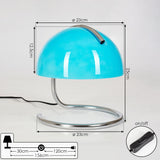 Lampa de Birou Seladinhas Crom 1-Flacara E27 Design Modern Tischleuchte - detaliu produs