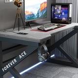 Birou gaming, structură metalică, design modern, 160 × 60 × 72 cm - detaliu produs