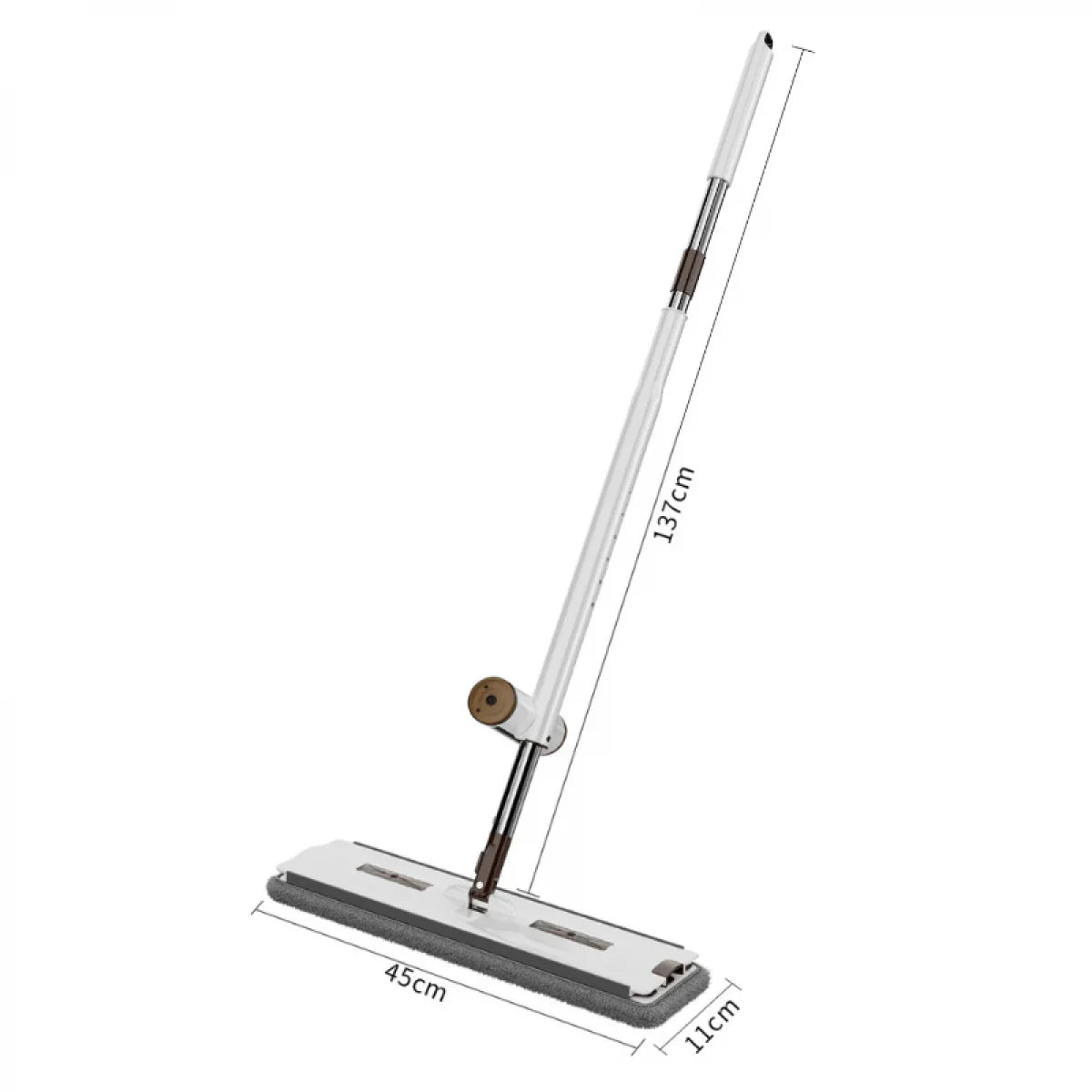 Set mop rotativ cu 2 lavete microfibra si lighean pliabil de 8 L