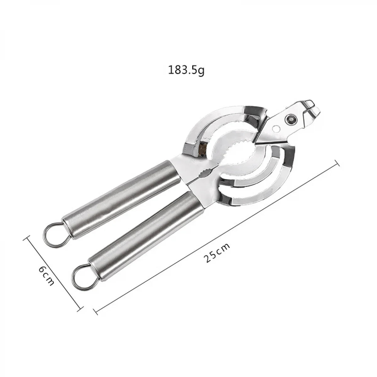 Desfacator multifunctional de borcane si spargator de nuci, inox, 25 x 6 cm