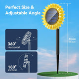 Lampa Solara de Gradina Floarea-soarelui LED Iluminare Automata Decorativa - detaliu produs