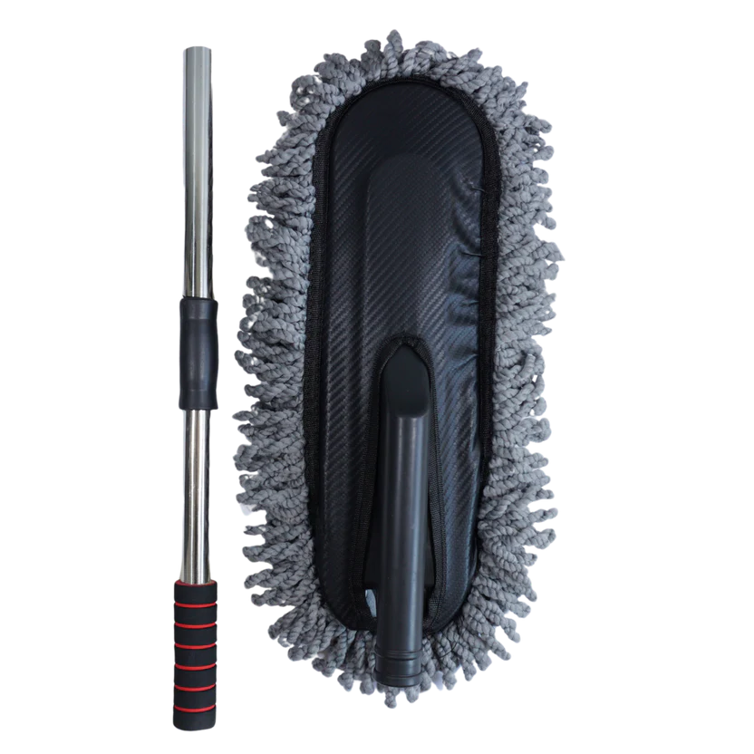 Perie Curatare Praf 40cm Maner Telescopic Cap Interschimbabil Microfibra - detaliu produs