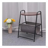 Masuta de Cafea Trapezoidala cu Doua Niveluri Fier Forjat Design Modern pentru Living Room - detaliu produs