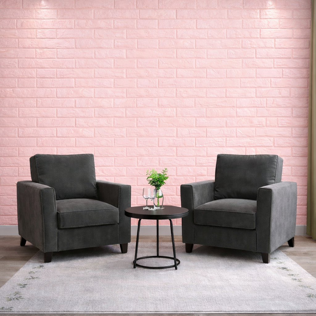 Tapet 3D caramida roz fucsia auto-adeziv pentru interior, 70 x 77 cm