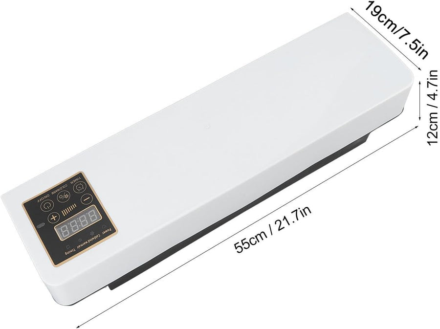 Mini aer conditionat cu ventilator, 2 in 1, 55 cm, Rece/Cald, 16 - 40 grade, 1800W, cu telecomanda, Alb