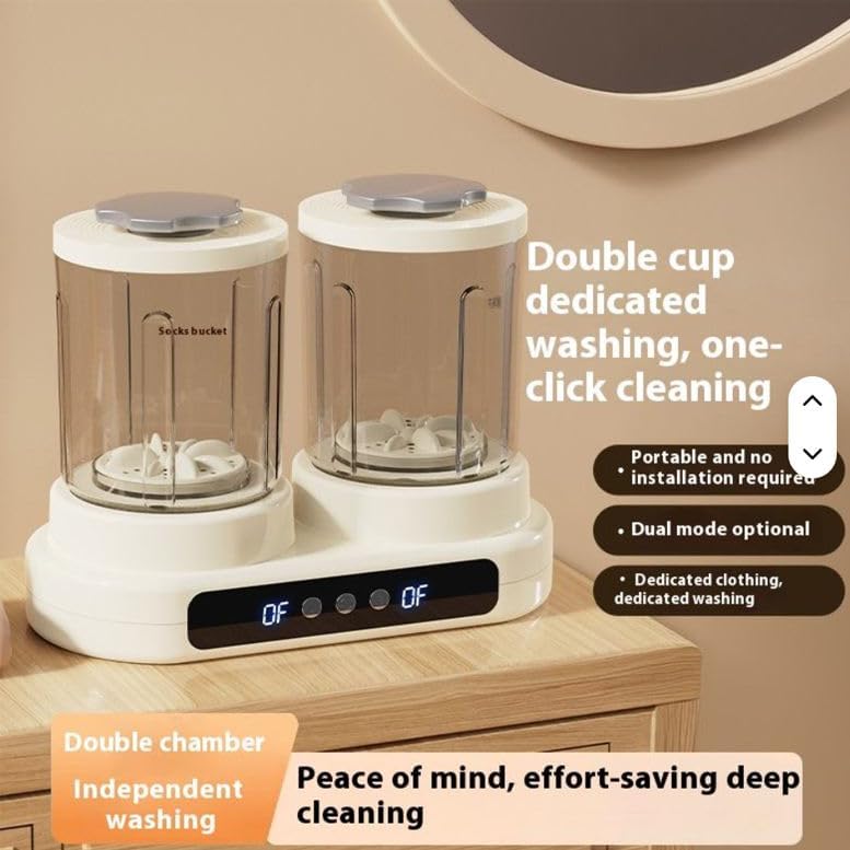 Mini masina de spalat cu doua cuve independente – capacitate 3L