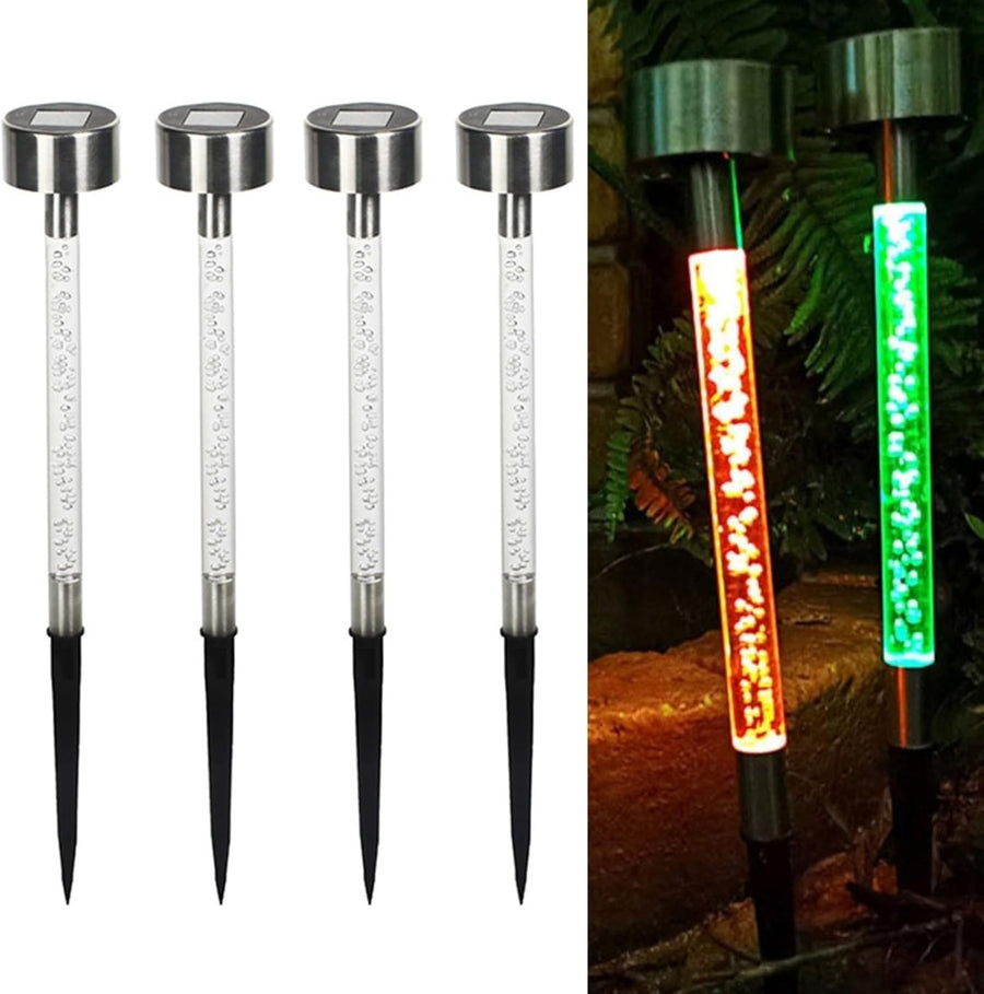 Set 4 Lampi Solare LED Exterior Gradina Iluminare Solara Impermeabil - detaliu produs
