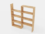 Dulap Modular Lemn Depozitare Haine Dormitor Living Alb Natur - detaliu produs